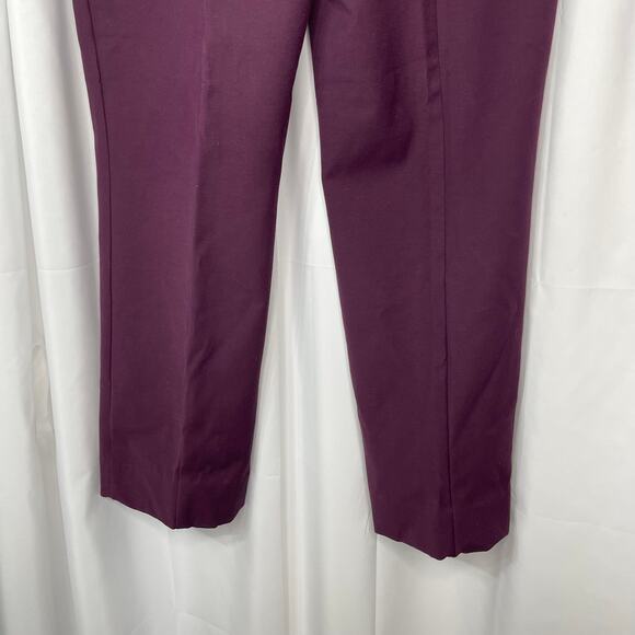 Chico's slacks trousers pants women's 14 purple eggplant straight leg work wear - Picture 7 of 14